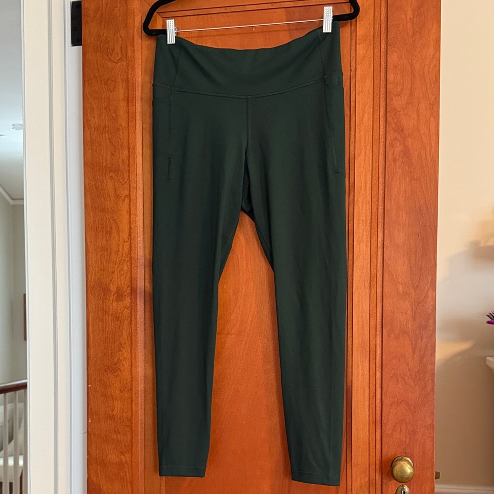 GapFit High Rise Power Full Length Leggings Dark Green